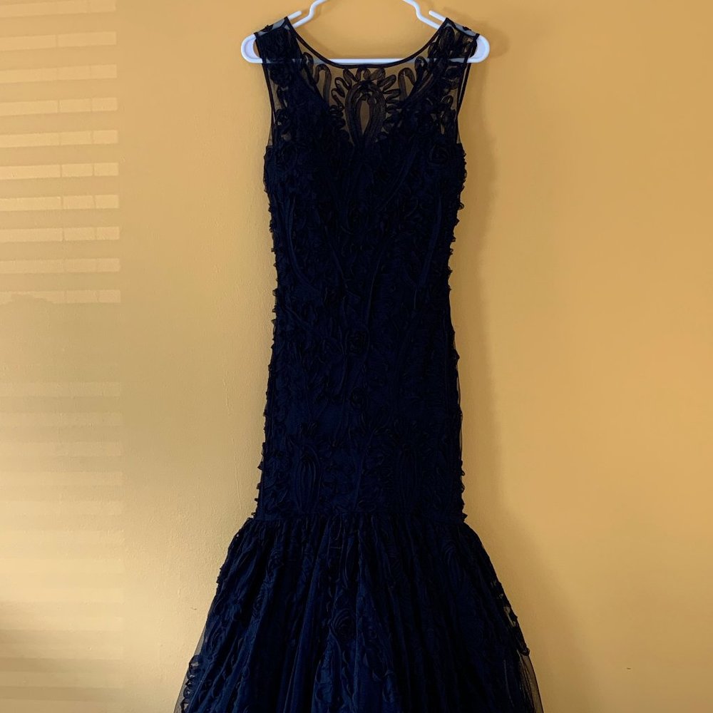 JS collection -Lace long dress - Beautiful BLACK